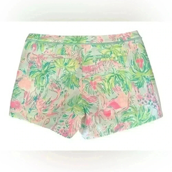 Lilly Pulitzer Adie Short Seasalt Blue on Parade size 6 EUC - Picture 3 of 8